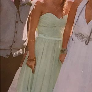 special occasion long sage green dress